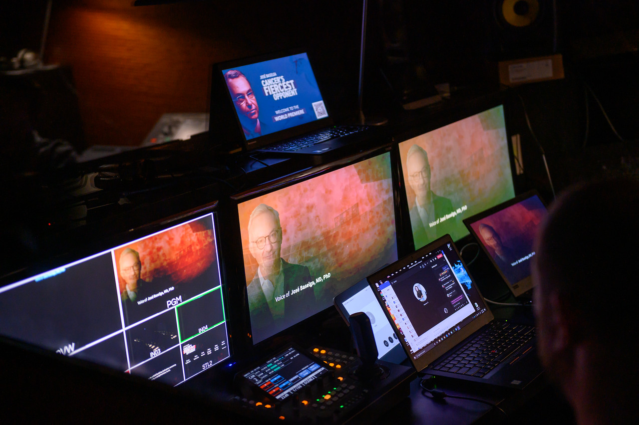 Behind the scenes at the premiere screening control room